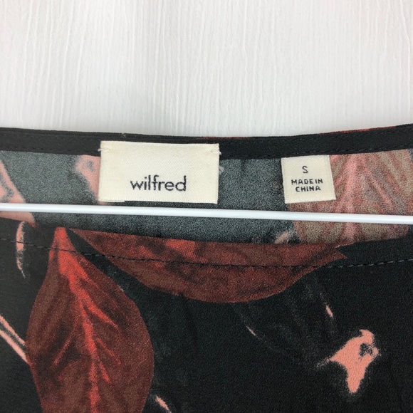 Aritzia Wilfred Floral Pozzi Blouse Size Small - Picture 5 of 6
